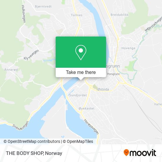 THE BODY SHOP map