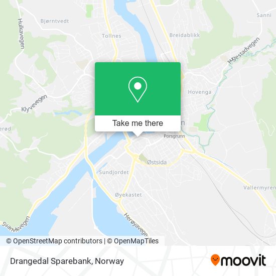 Drangedal Sparebank map