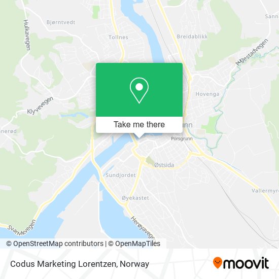 Codus Marketing Lorentzen map