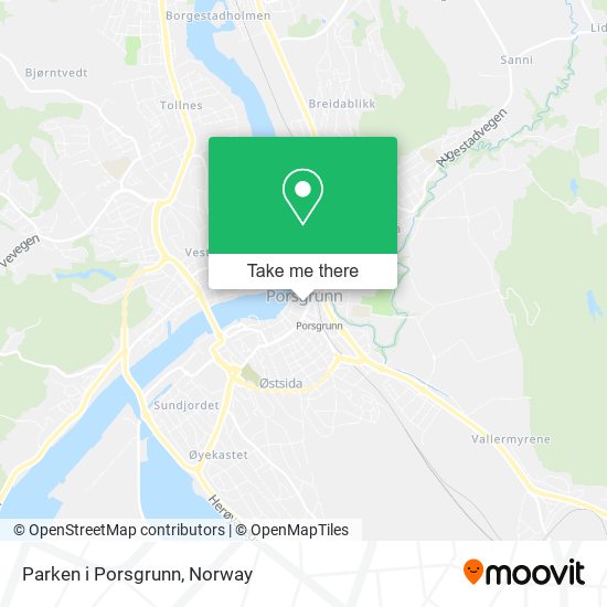 Parken i Porsgrunn map