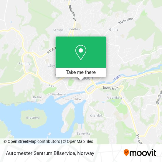 Automester Sentrum Bilservice map