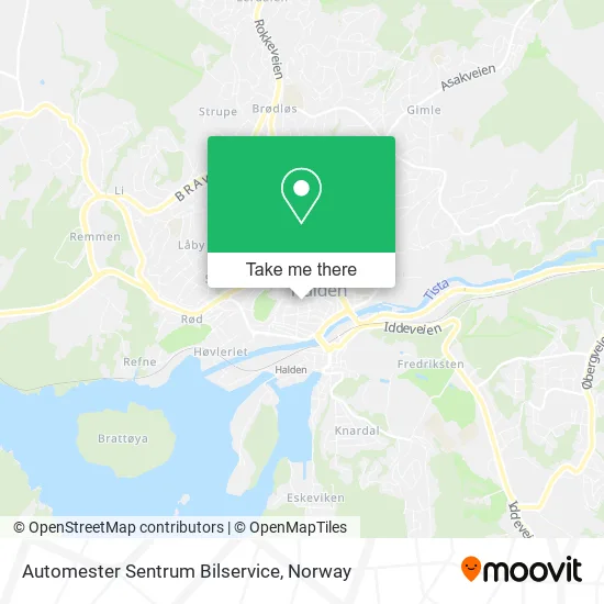 Automester Sentrum Bilservice map