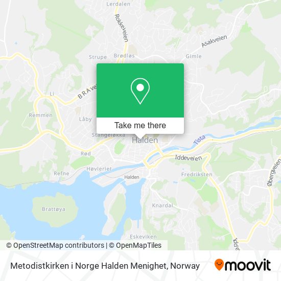 Metodistkirken i Norge Halden Menighet map