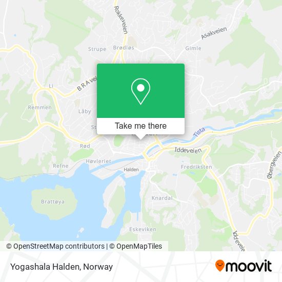 Yogashala Halden map