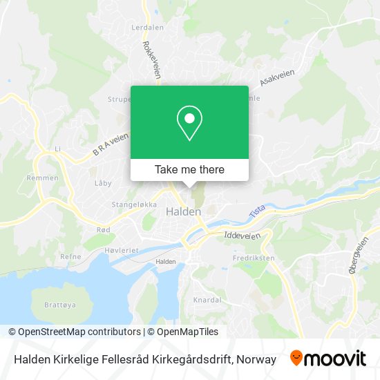 Halden Kirkelige Fellesråd Kirkegårdsdrift map