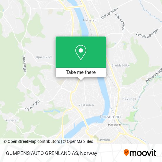 GUMPENS AUTO GRENLAND AS map