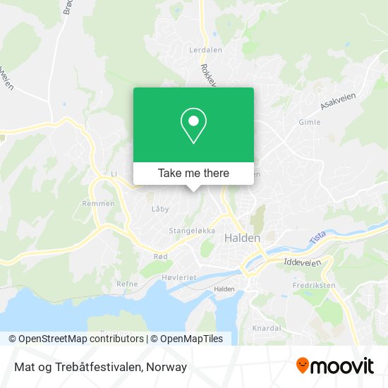 Mat og Trebåtfestivalen map