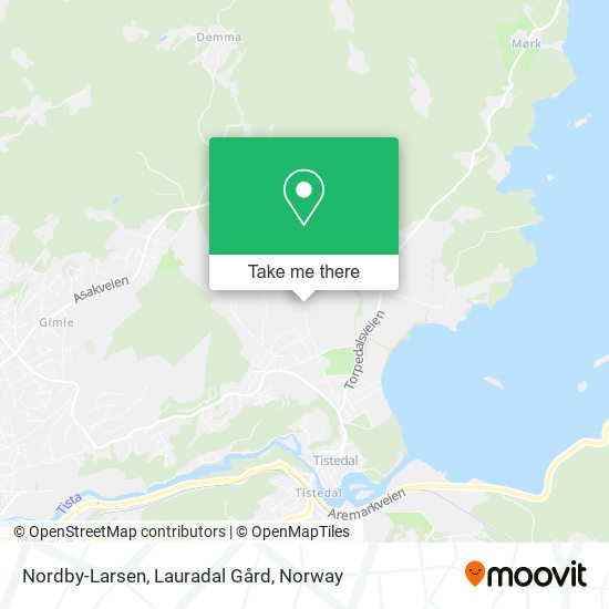 Nordby-Larsen, Lauradal Gård map