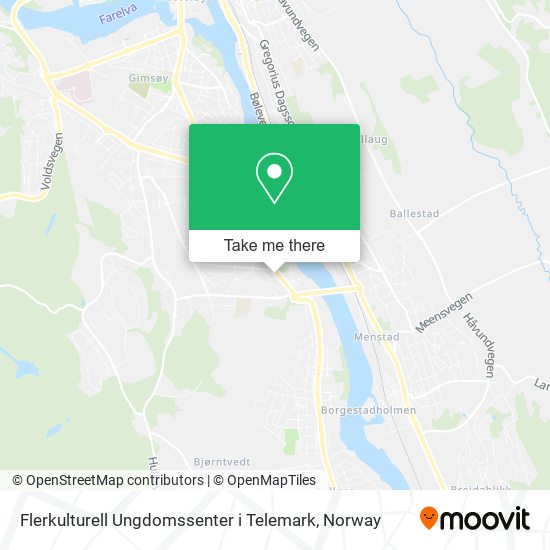 Flerkulturell Ungdomssenter i Telemark map