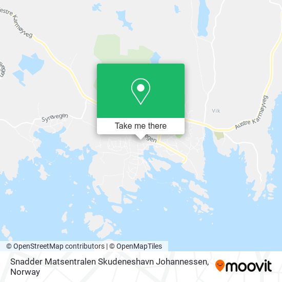 Snadder Matsentralen Skudeneshavn Johannessen map