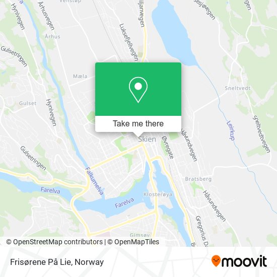 Frisørene På Lie map