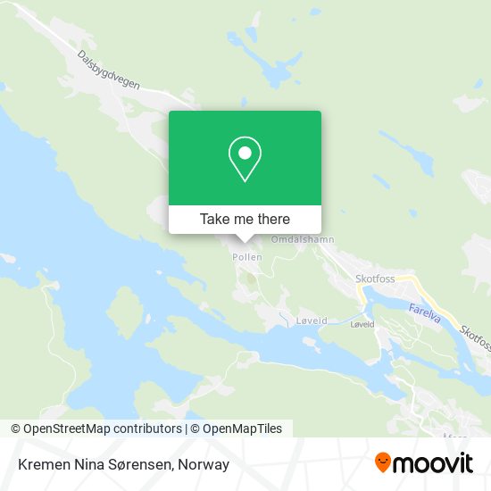 Kremen Nina Sørensen map