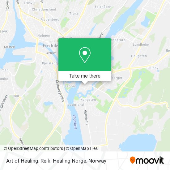 Art of Healing, Reiki Healing Norge map