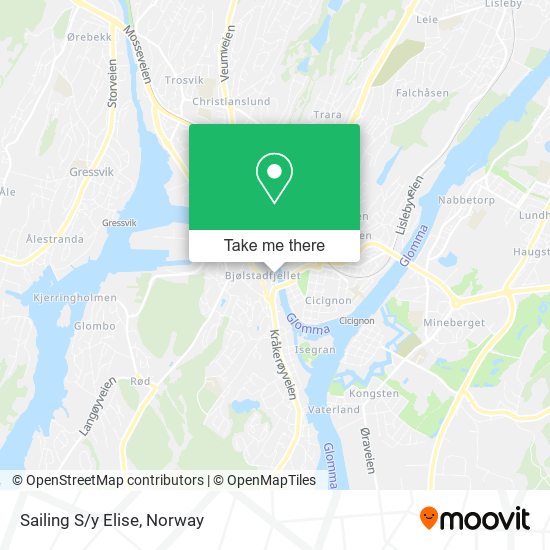 Sailing S/y Elise map