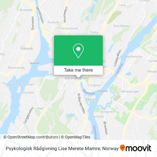 Psykologisk Rådgivning Lise Merete Mamre map