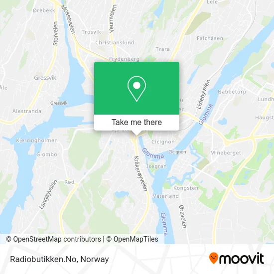 Radiobutikken.No map