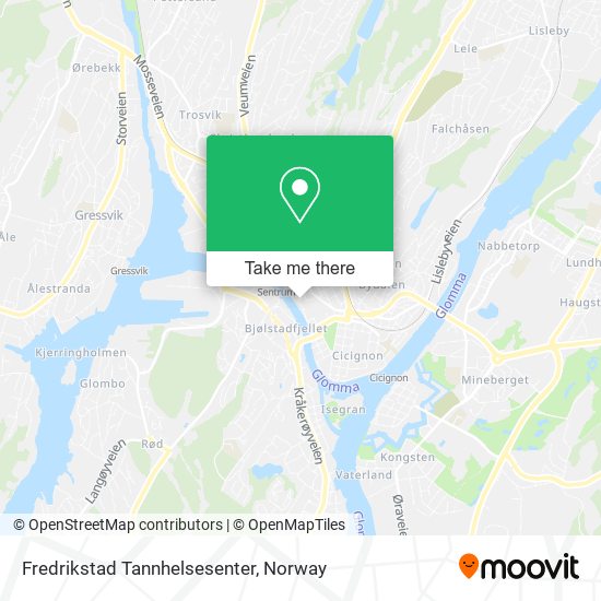 Fredrikstad Tannhelsesenter map