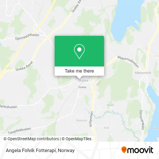 Angela Folvik Fotterapi map