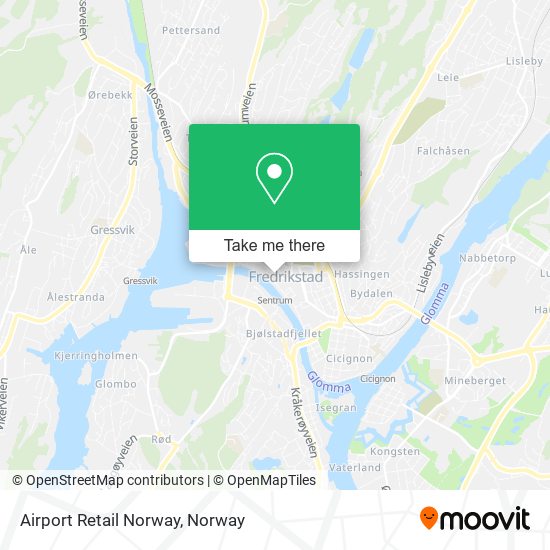 Airport Retail Norway map