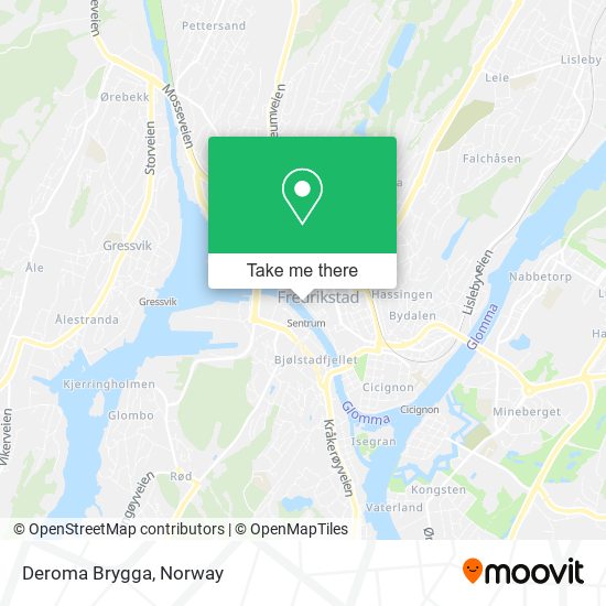 Deroma Brygga map