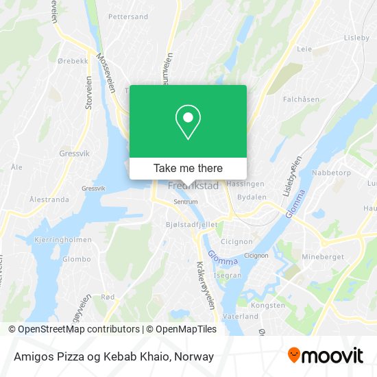 Amigos Pizza og Kebab Khaio map