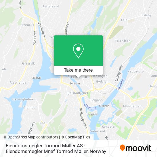 Eiendomsmegler Tormod Møller AS - Eiendomsmegler Mnef Tormod Møller map