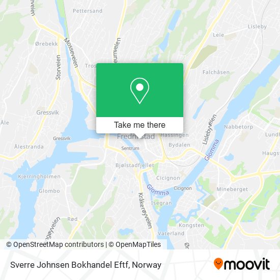 Sverre Johnsen Bokhandel Eftf map