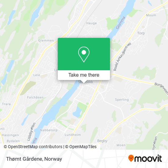 Thømt Gårdene map