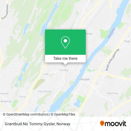 Grøntbud.No Tommy Gysler map