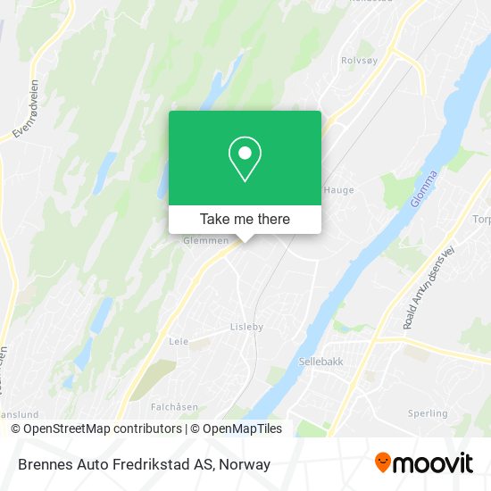 Brennes Auto Fredrikstad AS map