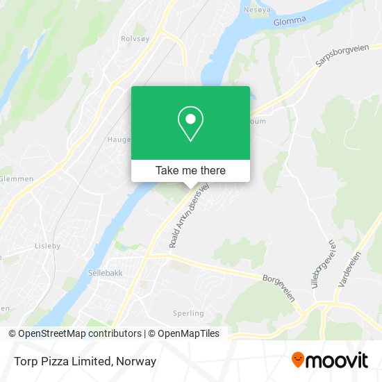 Torp Pizza Limited map
