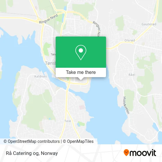 Rå Catering og map