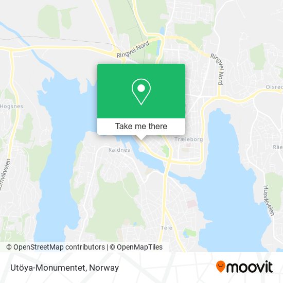 Utöya-Monumentet map