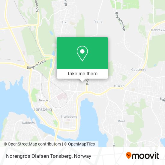 Norengros Olafsen Tønsberg map