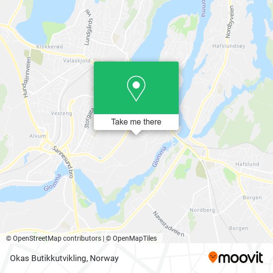 Okas Butikkutvikling map