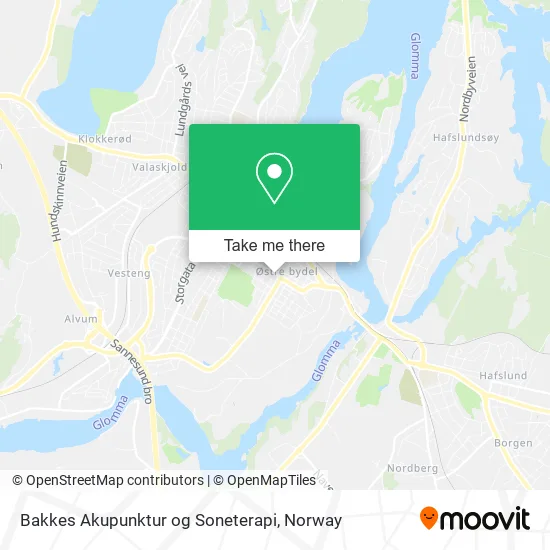 Bakkes Akupunktur og Soneterapi map