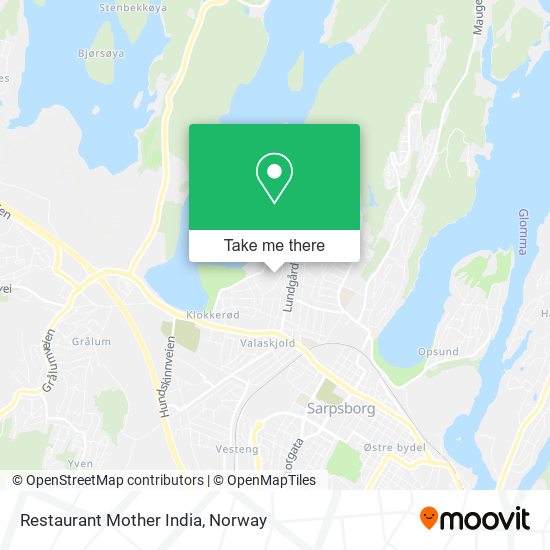 Restaurant Mother India map