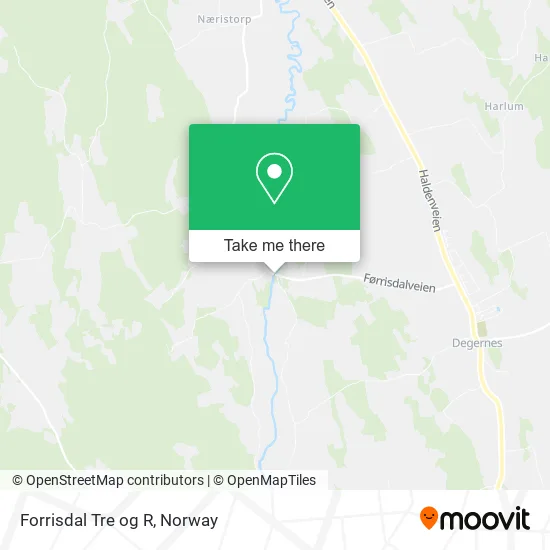 Forrisdal Tre og R map