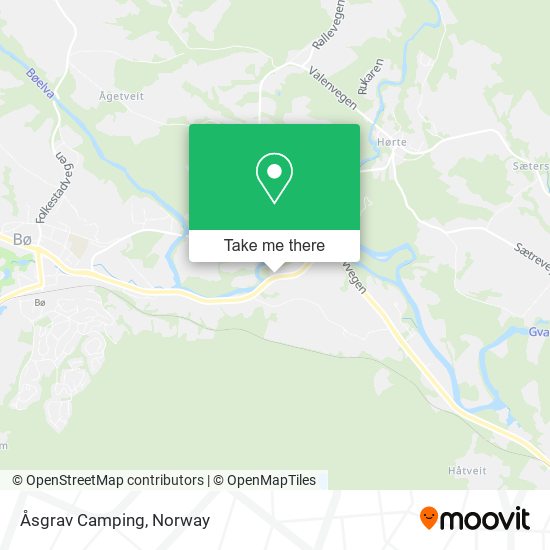 Åsgrav Camping map