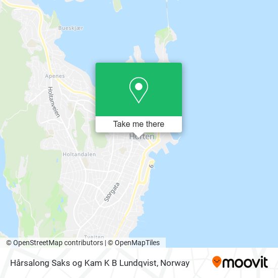 Hårsalong Saks og Kam K B Lundqvist map