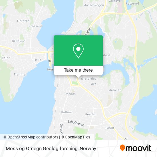 Moss og Omegn Geologiforening map