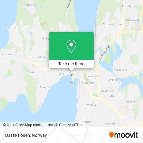 Bastø Fosen map