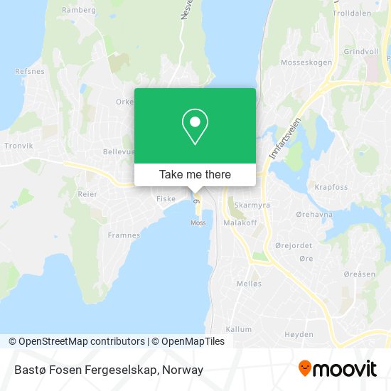 Bastø Fosen Fergeselskap map