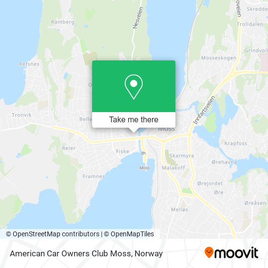 American Car Owners Club Moss map