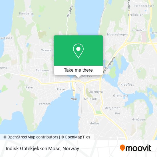 Indisk Gatekjøkken Moss map