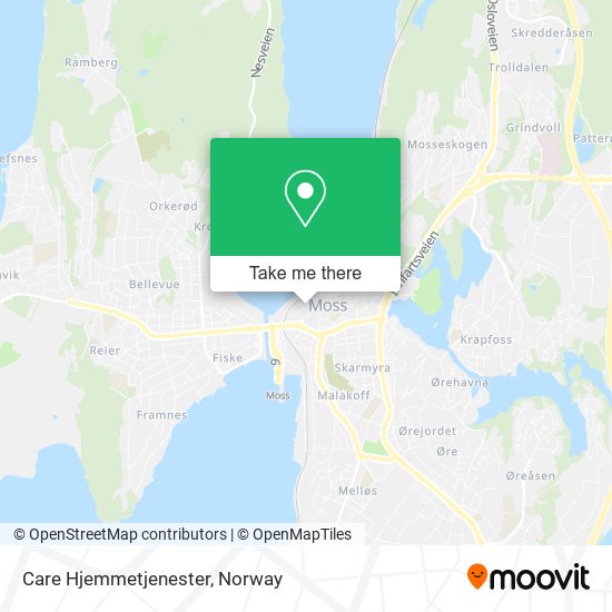 Care Hjemmetjenester map