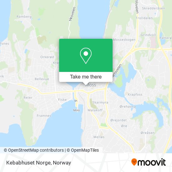 Kebabhuset Norge map