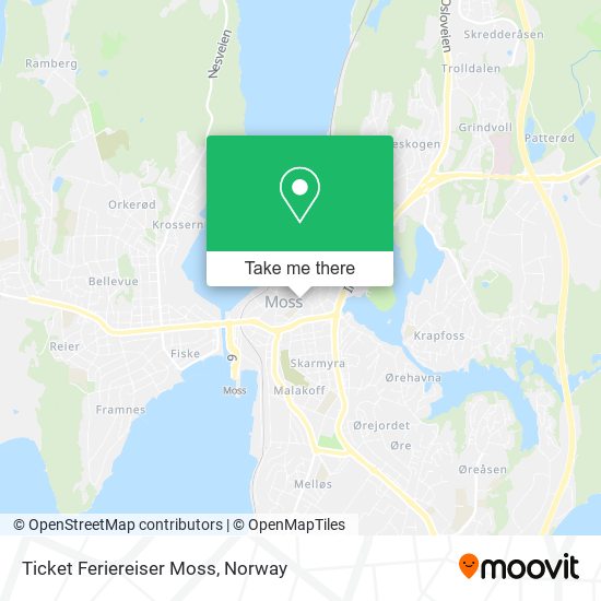 Ticket Feriereiser Moss map