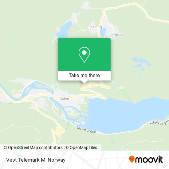 Vest Telemark M map