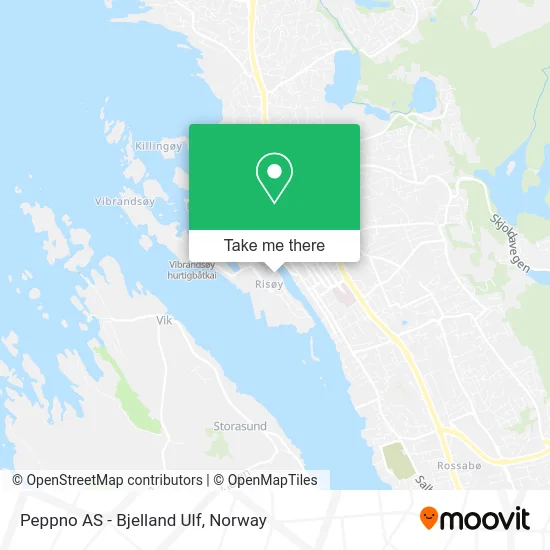 Peppno AS - Bjelland Ulf map